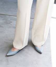 LE TALON | ポインテッドエンボスメッシュフラット(その他シューズ)