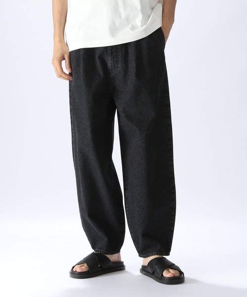 niko and...（ニコアンド）の「［niko and ...JEANS 2023AW］デニムテーパードパンツ（デニムパンツ・メンズ・ブルー/ブラック・MEDIUM/LARGE）」の8枚目の写真