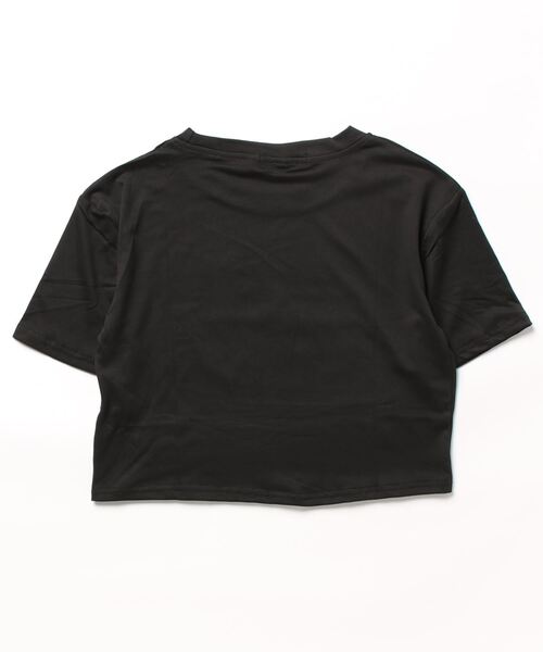 MASHIRO(マシロ)の「【MASHIRO】デザインショートTシャツcombine(Tシャツ/カットソー・レディース・ブラック・FREE)」の5枚目の写真