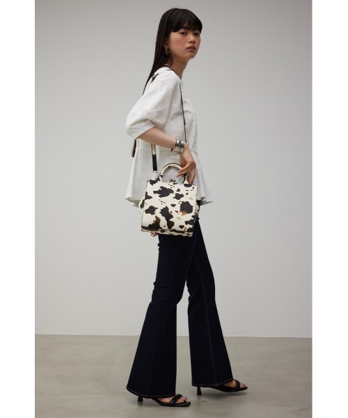 AZUL by moussy（アズールバイマウジー）の「メタルフレームバッグⅡ（ショルダーバッグ・レディース・ダークグリーン/ブラック/ライトベージュ/ホワイト系その他・FREE）」の6枚目の写真