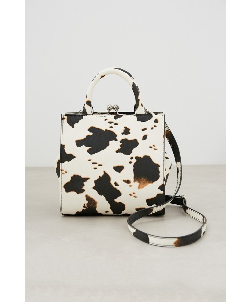 AZUL by moussy（アズールバイマウジー）の「メタルフレームバッグⅡ（ショルダーバッグ・レディース・ダークグリーン/ブラック/ライトベージュ/ホワイト系その他・FREE）」の5枚目の写真