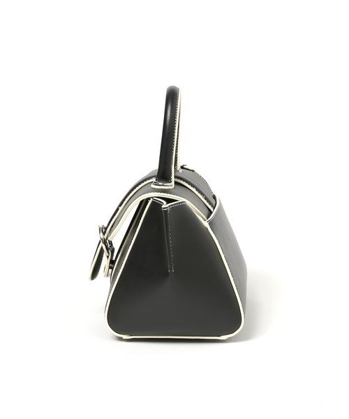 mysty woman（ミスティウーマン）の「パイピングレザーBAG 969378（ハンドバッグ・レディース・ブラック/ブラウン/アイボリー・FREE）」の11枚目の写真