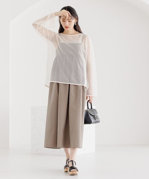 mysty woman（ミスティウーマン）の「パイピングレザーBAG 969378（ハンドバッグ・レディース・ブラック/ブラウン/アイボリー・FREE）」の13枚目の写真