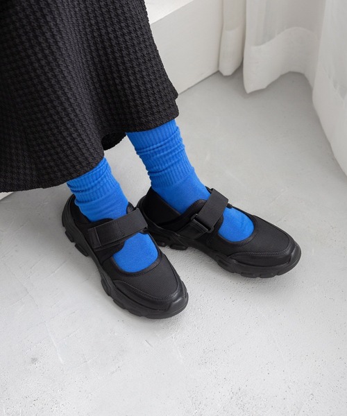 LEPSIM（レプシィム）の「ストラップ厚底スニーカー　966658（スニーカー・レディース・ブラック×ホワイト/オフホワイト/ブラック×ブラック・MEDIUM/LARGE）」の9枚目の写真