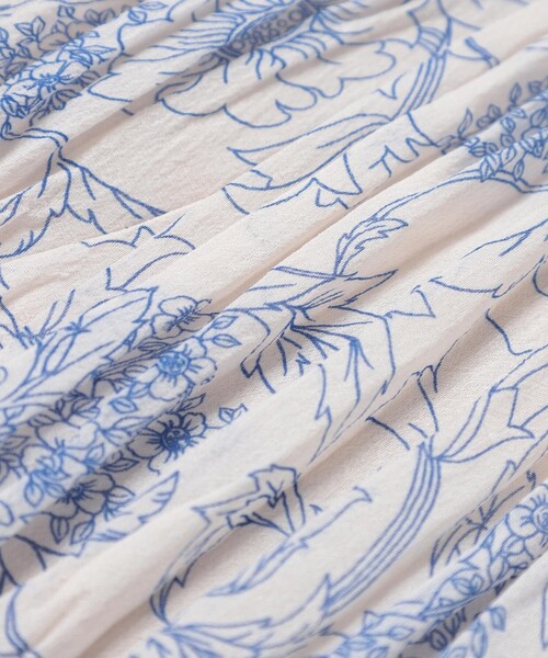 MACKINTOSH LONDON(マッキントッシュ ロンドン)の「【BIBURY FLOWER】ラインバイブリースカート(スカート・レディース・ベージュ/ライトブルー・36/38)」の11枚目の写真