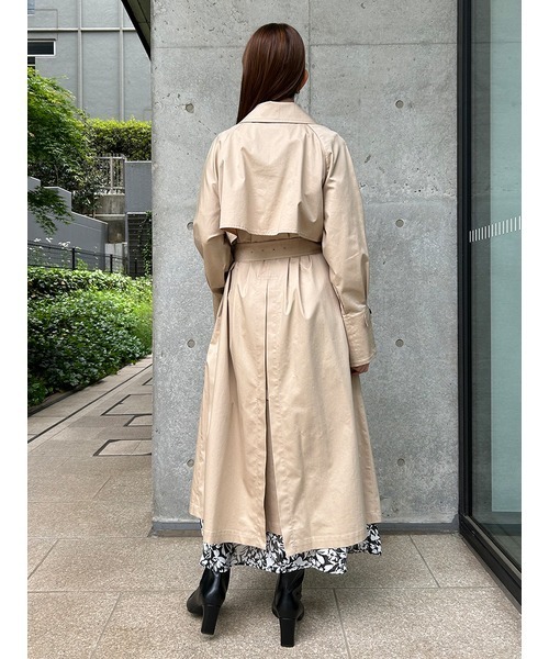 SNIDEL（スナイデル）の「トレンチコート（トレンチコート・レディース・ベージュ/アイボリー・1/0）」の4枚目の写真