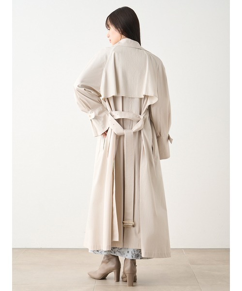 SNIDEL（スナイデル）の「トレンチコート（トレンチコート・レディース・ベージュ/アイボリー・1/0）」の7枚目の写真