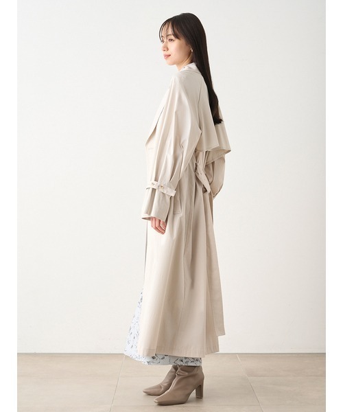 SNIDEL（スナイデル）の「トレンチコート（トレンチコート・レディース・ベージュ/アイボリー・1/0）」の8枚目の写真