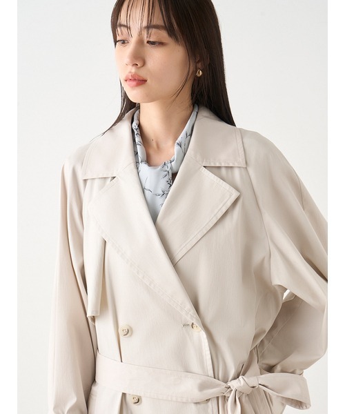 SNIDEL（スナイデル）の「トレンチコート（トレンチコート・レディース・ベージュ/アイボリー・1/0）」の9枚目の写真