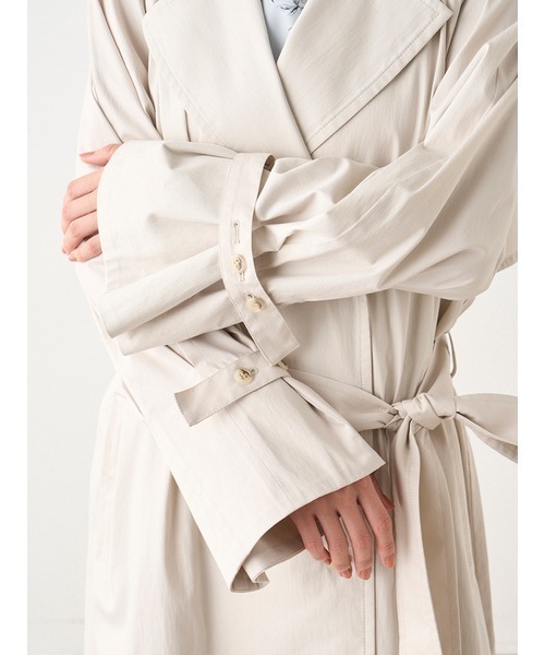 SNIDEL（スナイデル）の「トレンチコート（トレンチコート・レディース・ベージュ/アイボリー・1/0）」の14枚目の写真