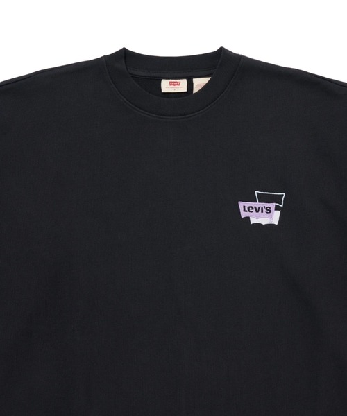 Levi's(リーバイス)の「Levi's/リーバイス クルーネックスウェットシャツ ブラック HITS(スウェット・レディース・ブラック・S/M/XS)」の9枚目の写真