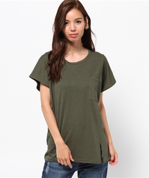 MOUSSY | FRONT SLIT DOLMAN TEE J(Tシャツ/カットソー)