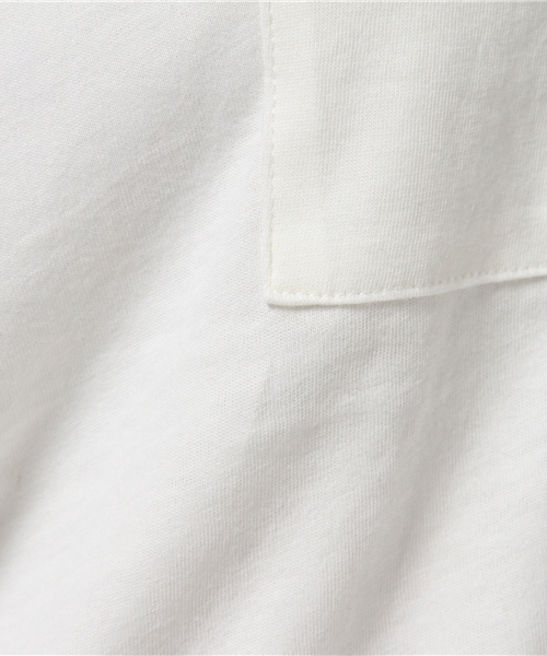 MOUSSY（マウジー）の「FRONT SLIT DOLMAN TEE J（Tシャツ/カットソー・レディース・ホワイト/ライトブラウン/カーキ系・FREE）」の12枚目の写真