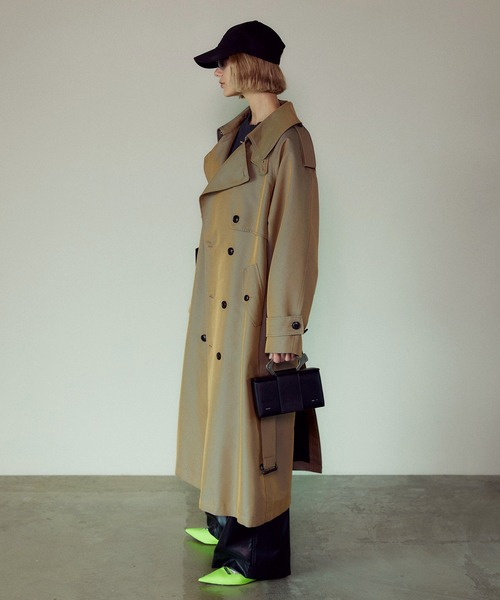 PRANK PROJECT(プランクプロジェクト)の「ライクエアーシャンブレートレンチコート / Like Air Chambray Trench Coat(トレンチコート・レディース・ベージュ・FREE)」の11枚目の写真