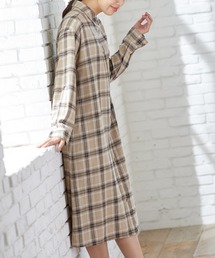 Honeys | チェックシャツワンピース(シャツワンピース)