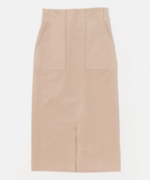 ROPE'（ロペ）の「【高評価】スエードポケット付きスカート（スカート