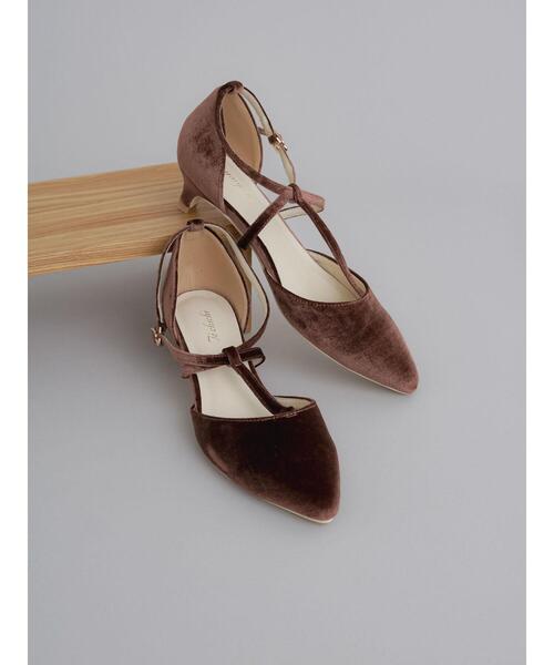 Te chichi（テチチ）の「Tストラップパンプス（パンプス・レディース・ブラウン/ブラック/ゴールド・38/37）」の3枚目の写真