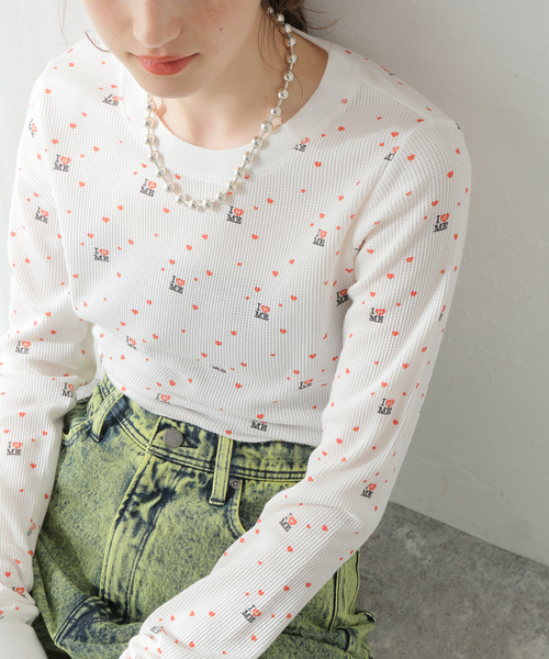 I&ME（アイアンドミー）の「別注【 I&ME×Miller×Oriens】サーマルTEE（Tシャツ/カットソー・レディース・ホワイト・FREE）」の4枚目の写真