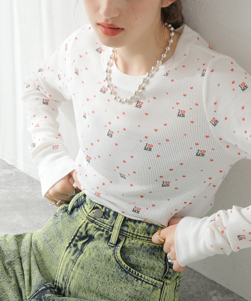 I&ME（アイアンドミー）の「別注【 I&ME×Miller×Oriens】サーマルTEE（Tシャツ/カットソー・レディース・ホワイト・FREE）」の5枚目の写真