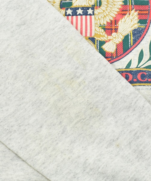 VINTAGE(ヴィンテージ)の「【ヴィンテージ古着】90's WASHINGTON, D.C. ラグランスウェット USA製(スウェット・メンズ・グレー・LARGE)」の8枚目の写真