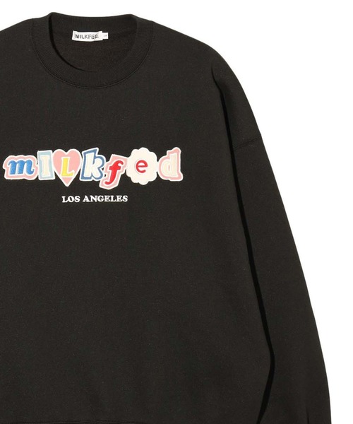 MILKFED.（ミルクフェド）の「PATCH SWEATSHIRT（スウェット・レディース・グリーン/オフホワイト/ブラック・L/M）」の13枚目の写真