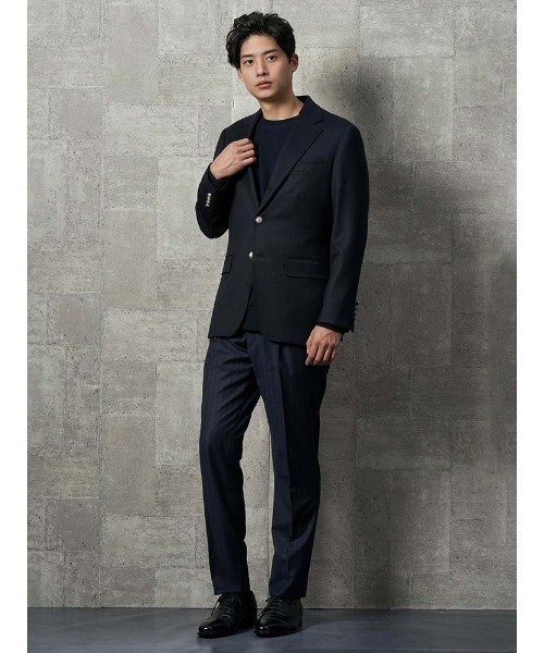 Perfect Suit FActory(パーフェクトスーツファクトリー)の「クルーネック ニットトレーナー オレンジ/カーキ/ネービー(ニット/セーター・メンズ・オレンジ/ネイビー/カーキ・LL/M/L)」の20枚目の写真