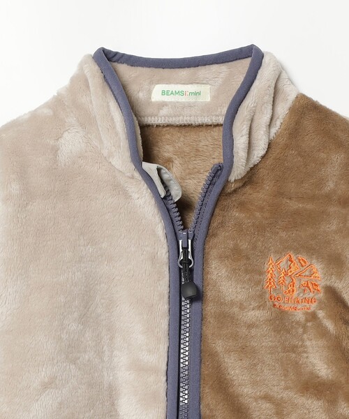 BEAMS mini（ビームスミニ）の「BEAMS mini / アウトドア ボアフリース ジャケット（90～150cm）（スウェット・キッズ・インディゴブルー/ベージュ・150/140/130/100/110/120/90）」の10枚目の写真