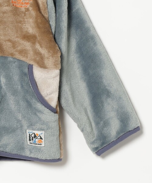 BEAMS mini（ビームスミニ）の「BEAMS mini / アウトドア ボアフリース ジャケット（90～150cm）（スウェット・キッズ・インディゴブルー/ベージュ・150/140/130/100/110/120/90）」の11枚目の写真