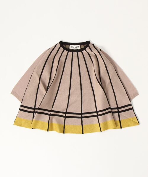ami amie（アミアミ）の「Ａラインワンピース（ワンピース・キッズ・サックスブルー/オフホワイト/ベージュ・100cm/130cm/115cm/85cm）」の19枚目の写真