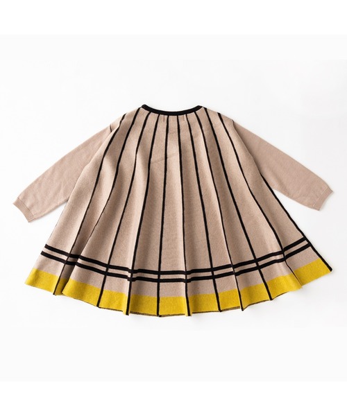 ami amie（アミアミ）の「Ａラインワンピース（ワンピース・キッズ・サックスブルー/オフホワイト/ベージュ・100cm/130cm/115cm/85cm）」の9枚目の写真