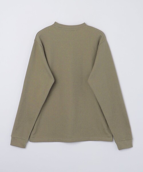 SHIPS Colors(シップス カラーズ)の「SHIPS Colors:〈洗濯機可能〉ハニカム クルーネック ロングスリーブ(Tシャツ/カットソー・メンズ・ネイビー/オリーブ/ベージュ/ホワイト・LARGE/MEDIUM)」の5枚目の写真