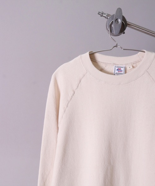 JEMORGAN（ジェーイーモーガン）の「(LK)【JEMORGAN】柔編み 裏毛 スウェット プルオーバー（スウェット・メンズ・オフホワイト/チャコールグレー/杢グレー・MEDIUM/LARGE/X-LARGE）」の12枚目の写真