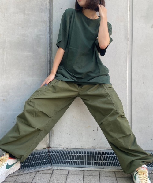 tolene(トレネ)の「RAW プリントTee(Tシャツ/カットソー・メンズ・グリーン/パープル/ホワイト・X-LARGE/LARGE/MEDIUM)」の8枚目の写真