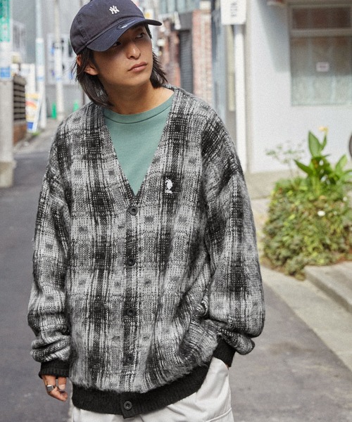 U.S. POLO ASSN. /ユーエスポロアッスン ロゴ刺繍 モヘアライク