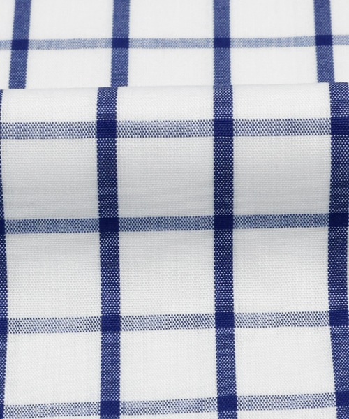 TOKYO SHIRTS(トウキョウシャツ)の「形態安定ノーアイロン ボタンダウン 長袖ビジネスワイシャツ(大きいサイズ・長いサイズ)(ビジネスシャツ・メンズ・ブルー・首回り45cm-裄丈82cm/首回り47cm-裄丈90cm/首回り43cm-裄丈90cm/首回り47cm-裄丈86cm/首回り45cm-裄丈90cm/首回り42cm-裄丈90cm/首回り45cm-裄丈86cm/首回り39cm-裄丈88cm)」の3枚目の写真