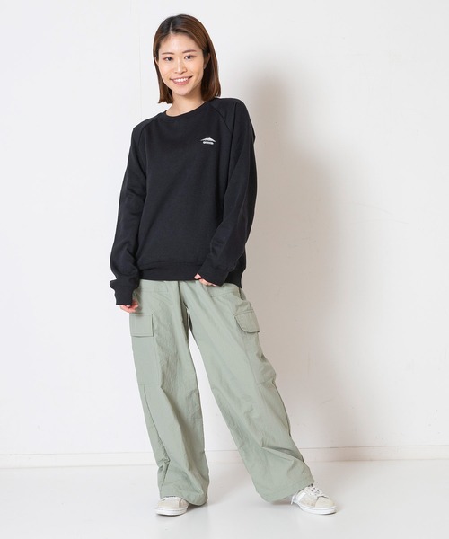OUTDOOR PRODUCTS(アウトドアプロダクツ)の「【OUTDOOR PRODUCTS/アウトドアプロダクツ】 身頃ボア ワンポイントブランドロゴ スウェット トレーナー(スウェット・メンズ・杢グレー/チャコールグレー/ブラック/ダークグリーン/ベージュ/アイボリー・MEDIUM/LARGE/X-LARGE)」の9枚目の写真