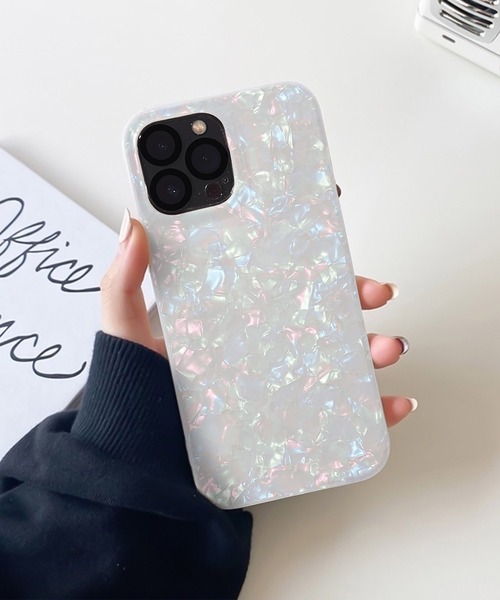 ADPOSION(アドポーション)の「ラメ グリッター アイフォンカバー / アイフォンケース(スマホケース/カバー・レディース・ホワイト/アイボリー/ピンク・iPhone 14 Pro/iPhone 14 Pro Max/iPhone 14 Plus/iPhone 13 Pro Max/iPhone 13/iPhone 13 Pro/iPhone 14)」の1枚目の写真