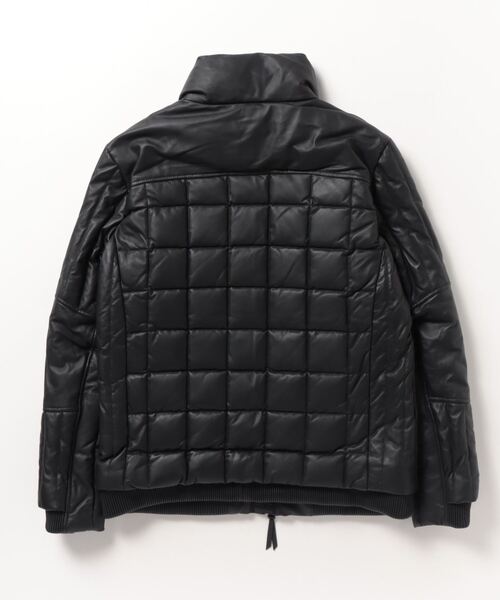 B'2nd（ビーセカンド）の「C DIEM(カルペディエム)＠Leather Square Quilt Down Jacket /スクエアキルトレザーダウンジャケット（ダウンジャケット/コート・メンズ・ブラック・L/M）」の2枚目の写真