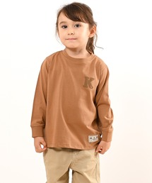 LEAD（リード）の「OCS認証 オーガニックコットン100% ロゴ【イニシャル K】長袖Tシャツ（Tシャツ/カットソー）」