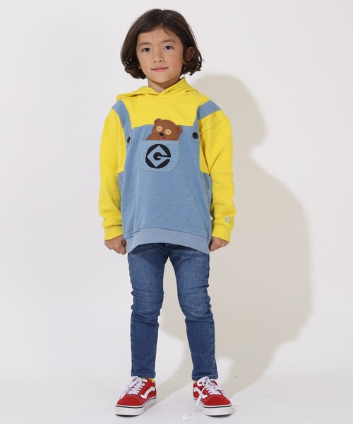 MINIONS(ミニオンズ)の「親子お揃い ミニオン なりきるパーカー 9076K(パーカー・キッズ・イエロー・110cm/100cm/130cm/120cm/140cm)」の5枚目の写真
