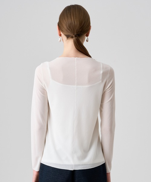 ANAYI（アナイ）の「シアージャージー プルオーバー（Tシャツ/カットソー・レディース・アイボリー/ブラック・38/36）」の7枚目の写真