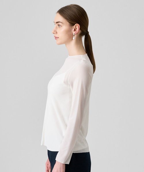 ANAYI（アナイ）の「シアージャージー プルオーバー（Tシャツ/カットソー・レディース・アイボリー/ブラック・38/36）」の6枚目の写真