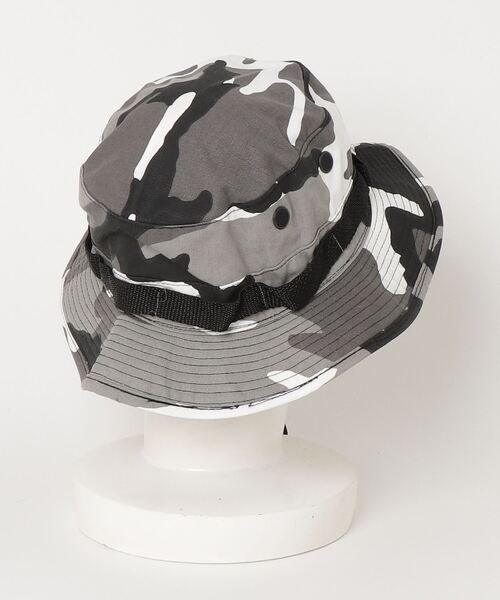 GUNG HO（ガンホー）の「【GUNG HO ガンホー】 VINTAGE-BOONIE HAT MADE IN USA　ハット　カモ柄（ハット・メンズ・ブラック・LARGE）」の3枚目の写真