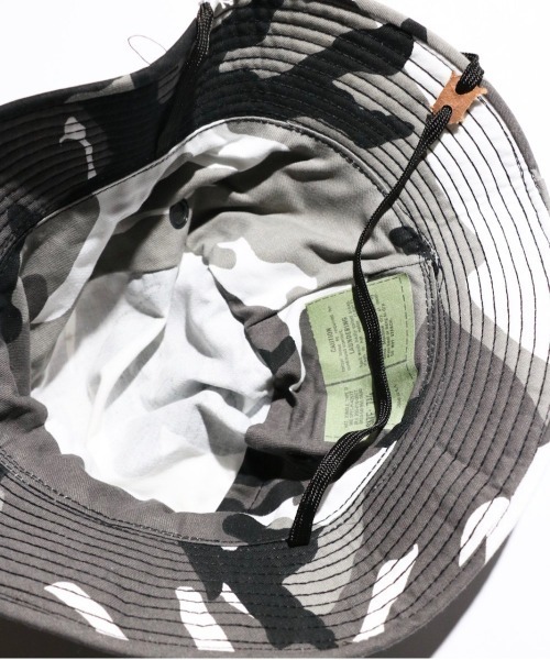 GUNG HO（ガンホー）の「【GUNG HO ガンホー】 VINTAGE-BOONIE HAT MADE IN USA　ハット　カモ柄（ハット・メンズ・ブラック・LARGE）」の4枚目の写真