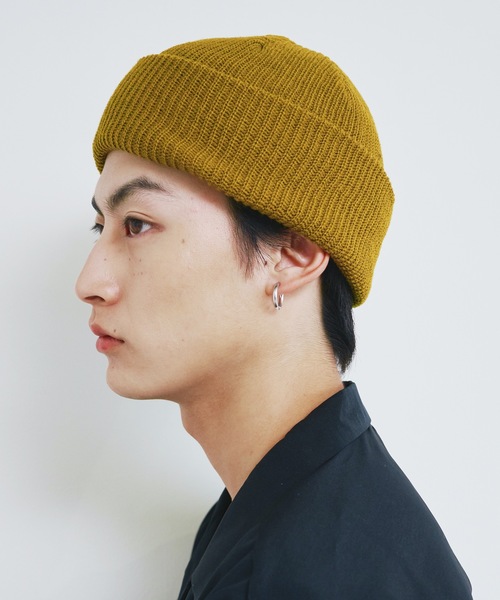 Magine（マージン）の「【SELECT】ST:MICRO AZE SHORT WATCT マイクロ 畦編み ショートワッチキャップ（ニットキャップ/ビーニー・メンズ・ブラック/ブラウン/カーキ/オリーブドラブ・FREE）」の13枚目の写真