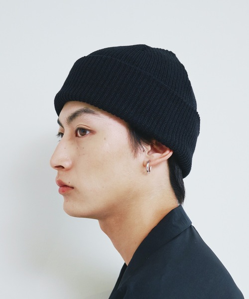 Magine（マージン）の「【SELECT】ST:MICRO AZE SHORT WATCT マイクロ 畦編み ショートワッチキャップ（ニットキャップ/ビーニー・メンズ・ブラック/ブラウン/カーキ/オリーブドラブ・FREE）」の7枚目の写真
