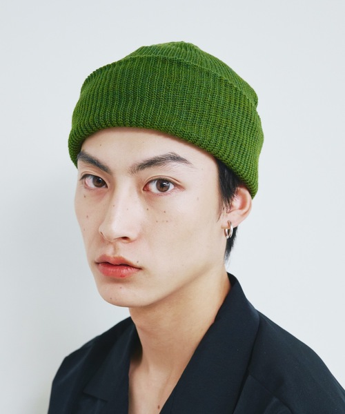 Magine（マージン）の「【SELECT】ST:MICRO AZE SHORT WATCT マイクロ 畦編み ショートワッチキャップ（ニットキャップ/ビーニー・メンズ・ブラック/ブラウン/カーキ/オリーブドラブ・FREE）」の10枚目の写真