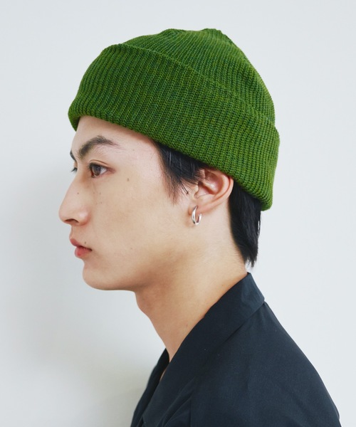 Magine（マージン）の「【SELECT】ST:MICRO AZE SHORT WATCT マイクロ 畦編み ショートワッチキャップ（ニットキャップ/ビーニー・メンズ・ブラック/ブラウン/カーキ/オリーブドラブ・FREE）」の11枚目の写真