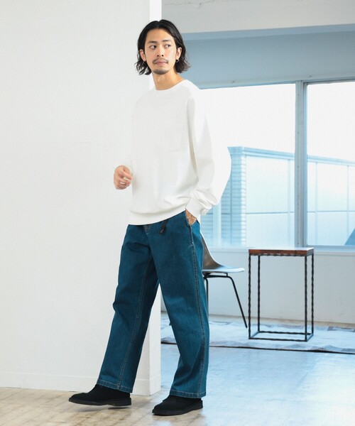 B:MING by BEAMS（ビーミングバイビームス）の「スーパーヘビーウエイト クルーネック カットソー（Tシャツ/カットソー・メンズ・ネイビー/オフホワイト/ブラック/ブラウン/オリーブ・LARGE/MEDIUM/X-LARGE/SMALL）」の6枚目の写真