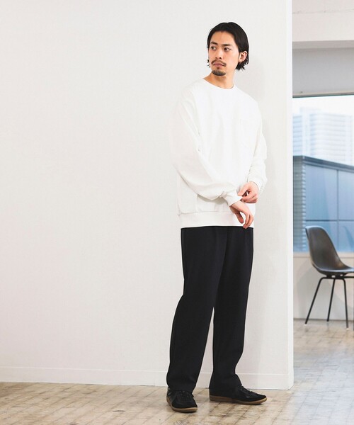 B:MING by BEAMS（ビーミングバイビームス）の「スーパーヘビーウエイト クルーネック カットソー（Tシャツ/カットソー・メンズ・ネイビー/オフホワイト/ブラック/ブラウン/オリーブ・LARGE/MEDIUM/X-LARGE/SMALL）」の9枚目の写真